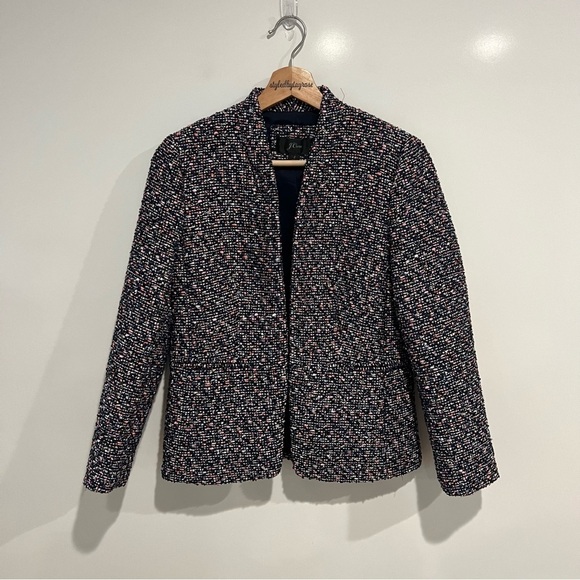 J. Crew Going out blazer in pink confetti tweed - Picture 9 of 9